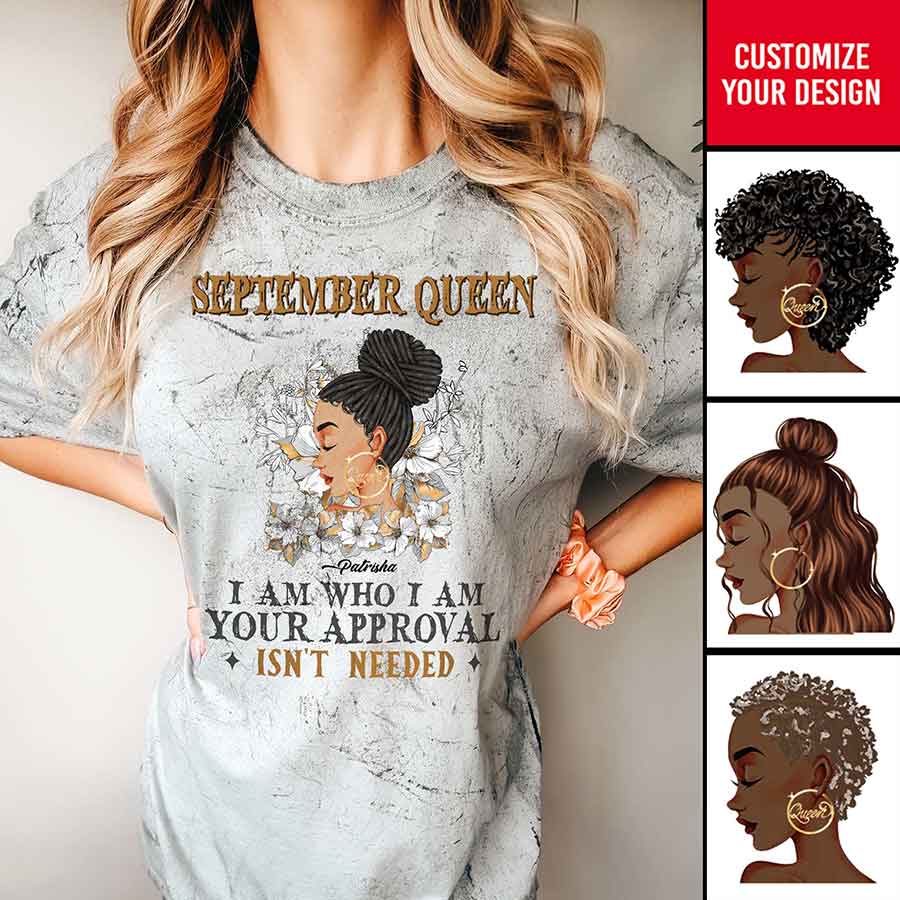 September Birthday Shirt, Custom Birthday Shirt, Queens are Born In September, September Birthday Shirts For Woman, September Birthday Gifts-YPT-HCT