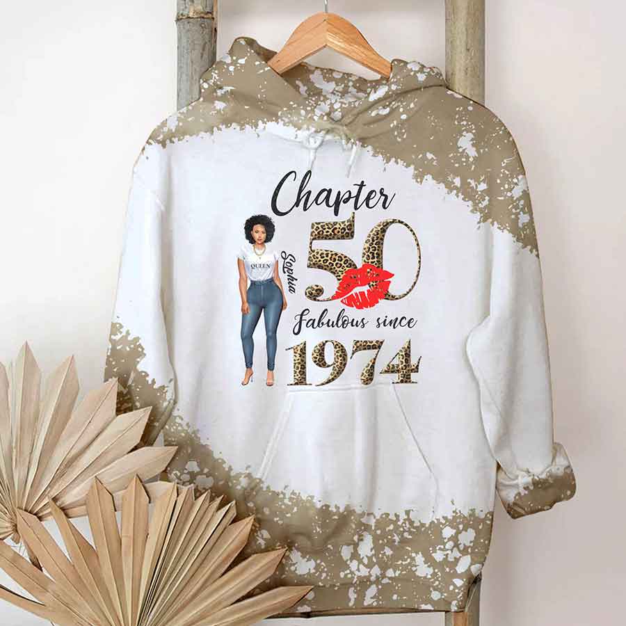 Chapter 50, Fabulous Since 1974 50th Birthday Unique T Shirt For Woman, Custom Birthday Shirt, Her Gifts For 50 Years Old , Turning 50 Birthday Cotton Shirt-YPT-HCT