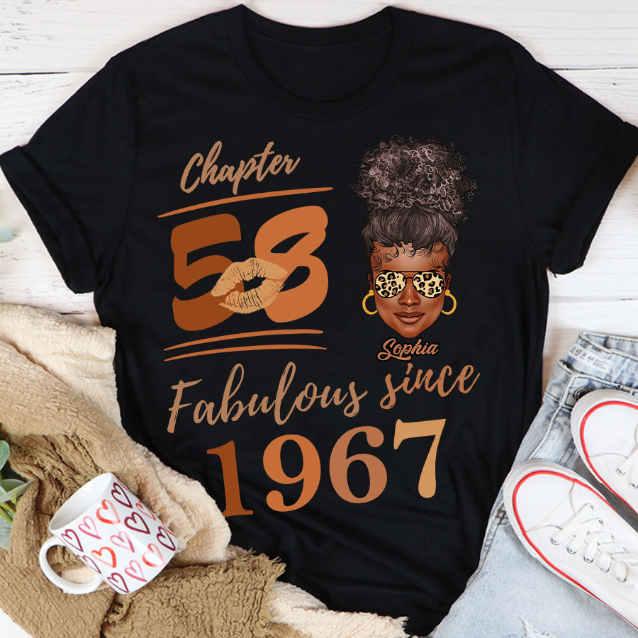 Chapter 58, Fabulous Since 1967 58th Birthday Unique T Shirt For Woman, Her Gifts For 58 Years Old , Turning 58 Birthday Cotton Shirt TLQ
