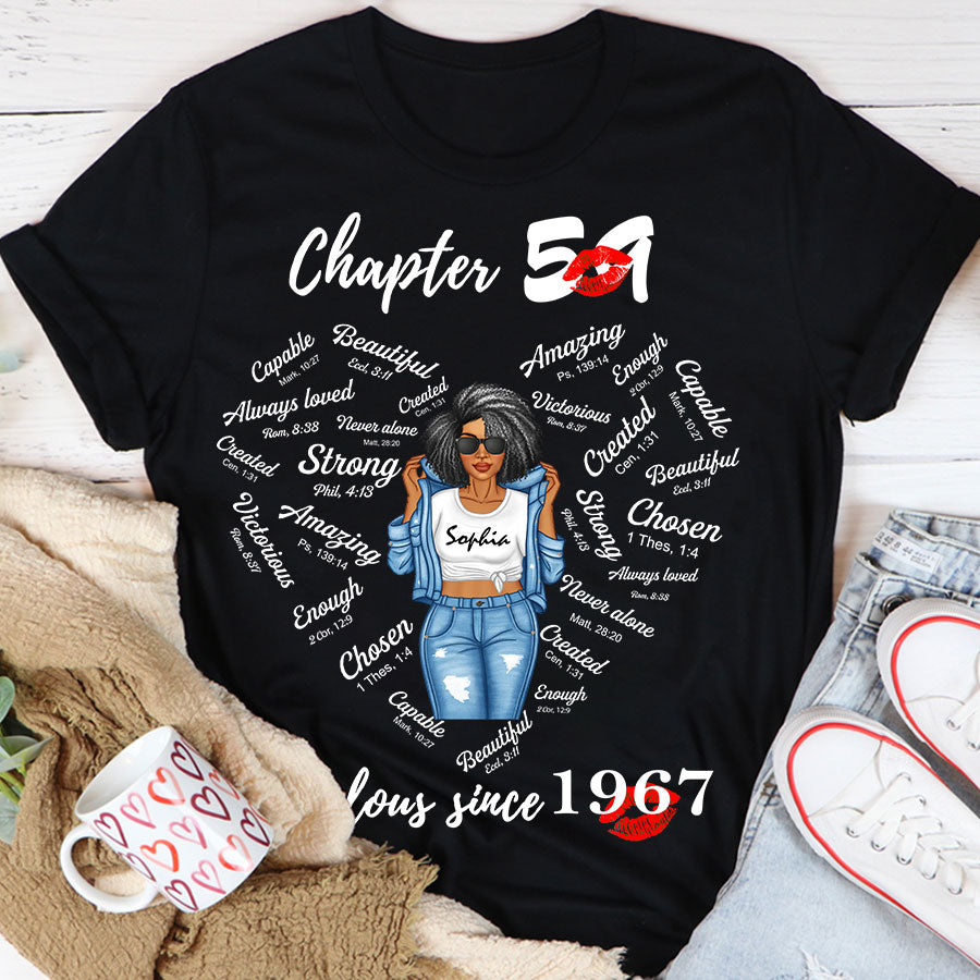 Chapter 59 Fabulous Since 1967 59th Birthday Unique T Shirt For Woman, Her Gifts For 59 Years Old , Turning 59 Birthday Cotton Shirt-TLQ