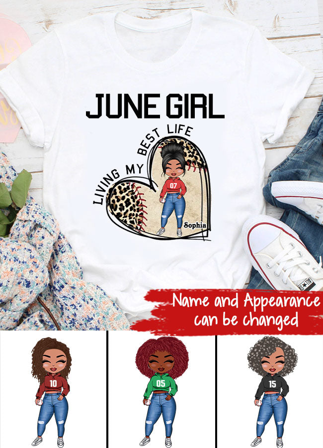 June Birthday Shirt, Custom Birthday Shirt, Queens Born In June, June Birthday Gifts, June Shirts For Woman, Baseball Lover