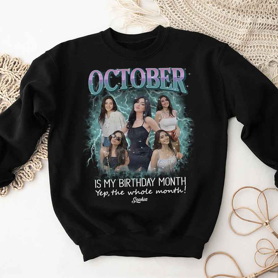 October Birthday Shirt, Custom Birthday Shirt, Queens are Born In October, October Birthday Shirts For Woman, October Birthday Gifts-YPT-HCT