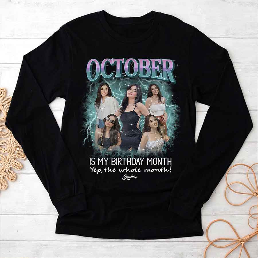 October Birthday Shirt, Custom Birthday Shirt, Queens are Born In October, October Birthday Shirts For Woman, October Birthday Gifts-YPT-HCT