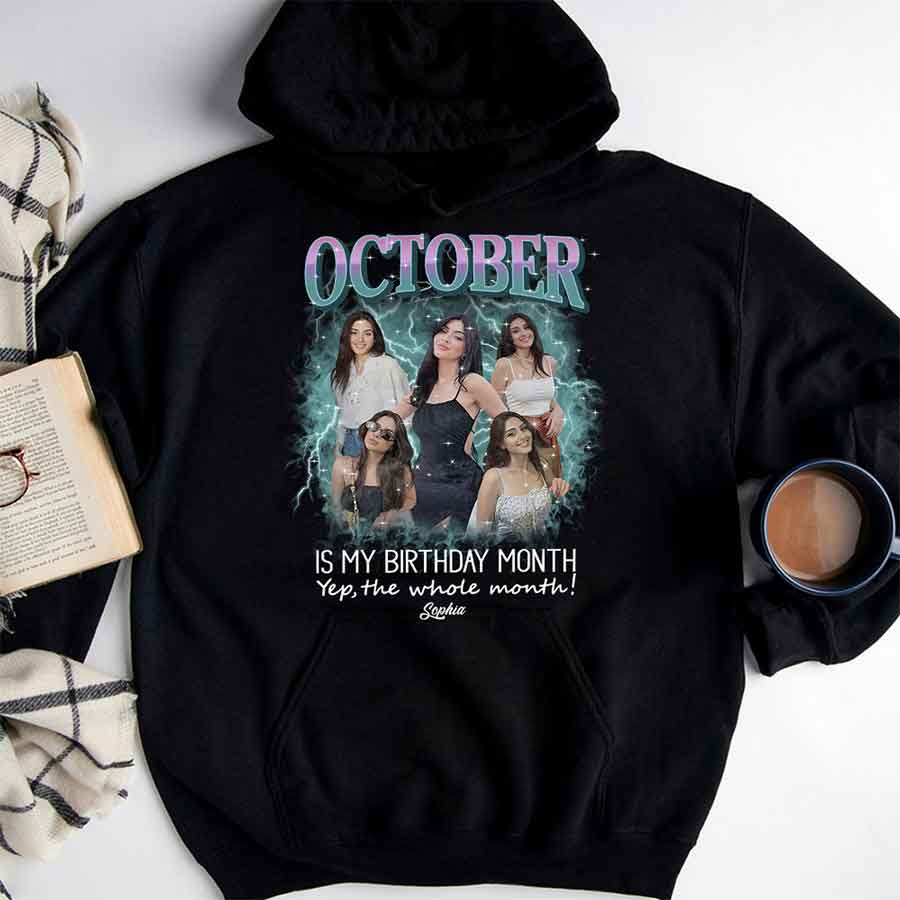 October Birthday Shirt, Custom Birthday Shirt, Queens are Born In October, October Birthday Shirts For Woman, October Birthday Gifts-YPT-HCT