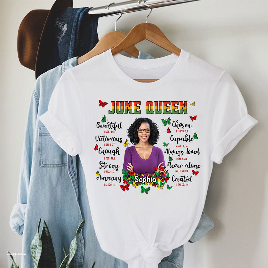 Personalized Shirt - Juneteenth T Shirt, Black Women&#39;s Juneteenth T Shirt, Juneteenth Shirt Ideas, Black History Gift For Black Woman