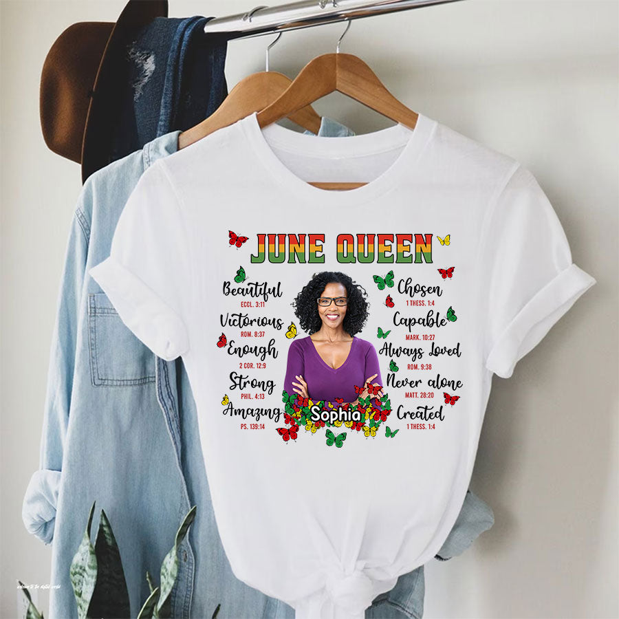 Personalized Shirt - Juneteenth T Shirt, Black Women's Juneteenth T Shirt, Juneteenth Shirt Ideas, Black History Gift For Black Woman