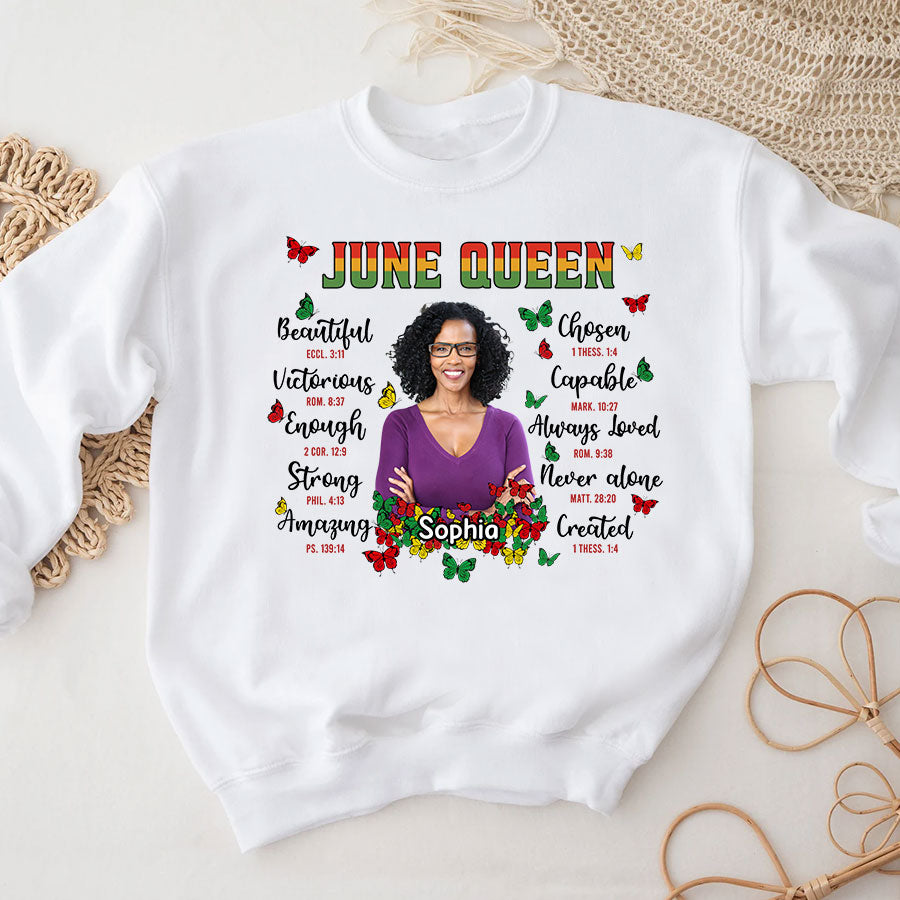 Personalized Shirt - Juneteenth T Shirt, Black Women&#39;s Juneteenth T Shirt, Juneteenth Shirt Ideas, Black History Gift For Black Woman