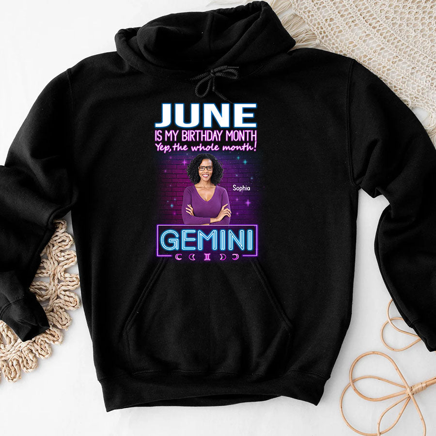 Personalized Birthday Shirts, Zodiac T Shirt, Zodiac Signs Shirt, Gemini Birthday T Shirt, Custom Birthday Gifts