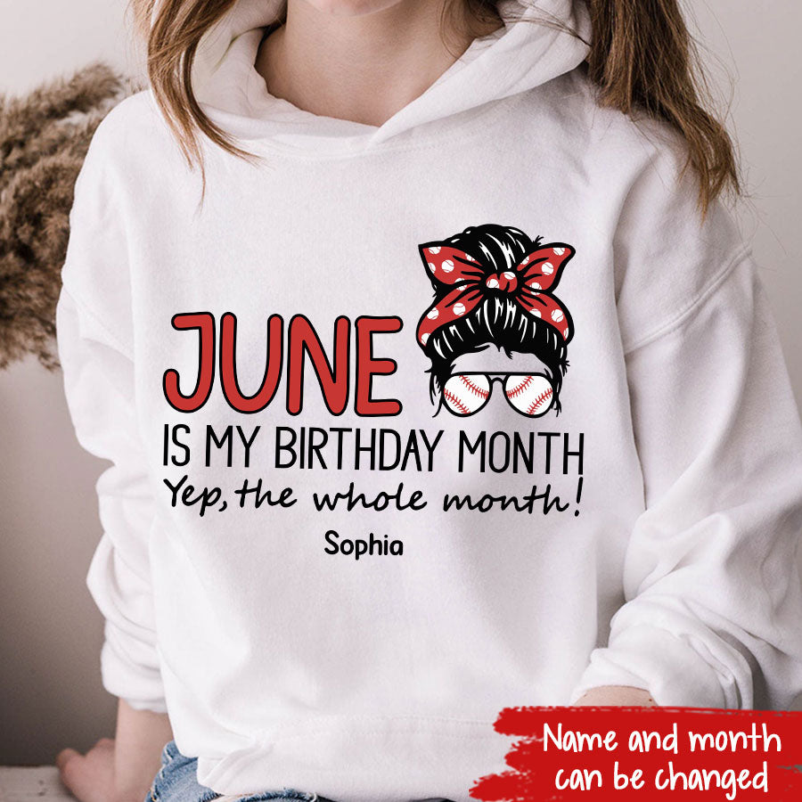 June Birthday Shirt, Custom Birthday Shirt, Queens was Born In June, June Birthday Shirts For Woman, June Birthday Gifts, Baseball Lovers