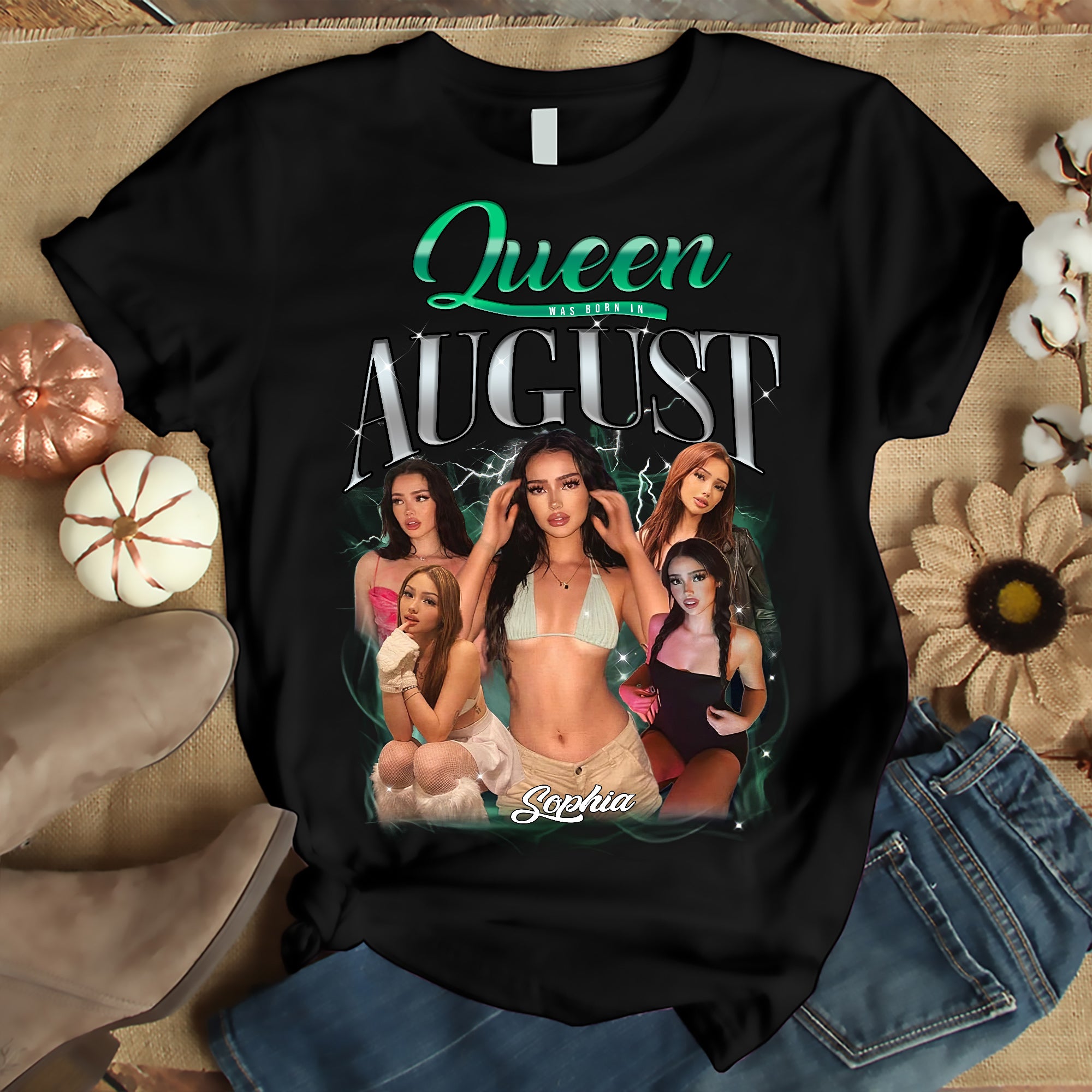 August Birthday Shirt, Custom Birthday Shirt, Queens Born In August, August Birthday Shirts For Woman, August Birthday Gifts-YPT-ALK