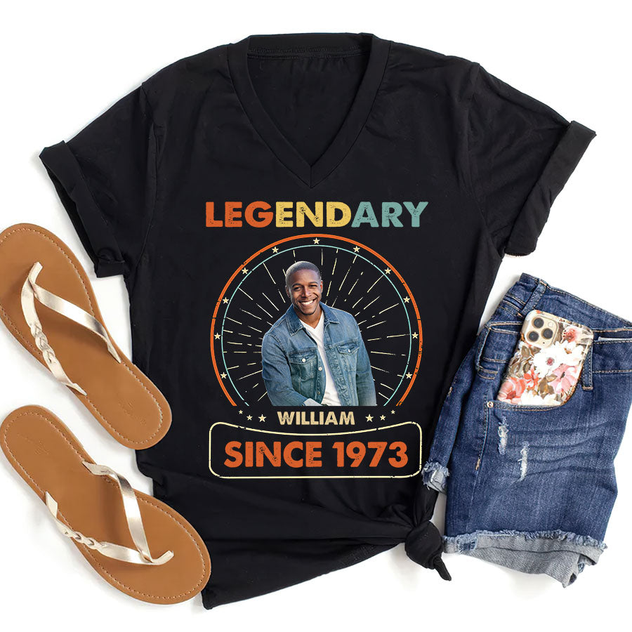 Custom Birthday Shirts, Turning 50 Shirt, Gifts For Men Turning 50, 50 And Fabulous Shirt, 1973 Shirt, 50th Birthday Shirts For Him