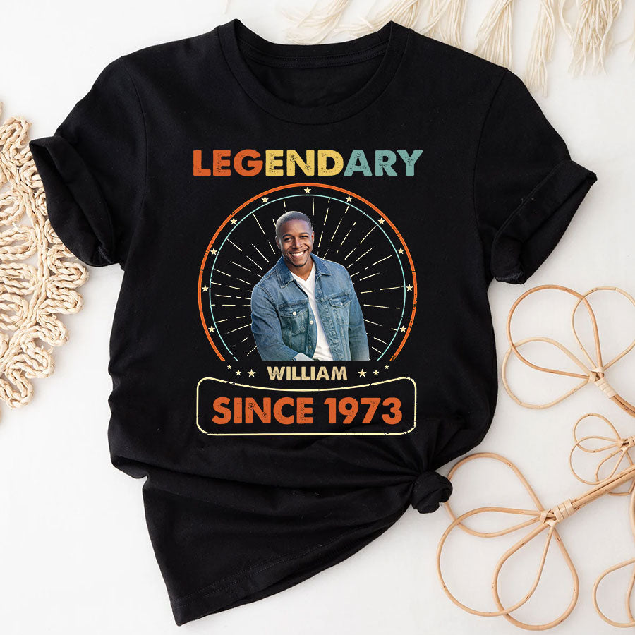 Custom Birthday Shirts, Turning 50 Shirt, Gifts For Men Turning 50, 50 And Fabulous Shirt, 1973 Shirt, 50th Birthday Shirts For Him