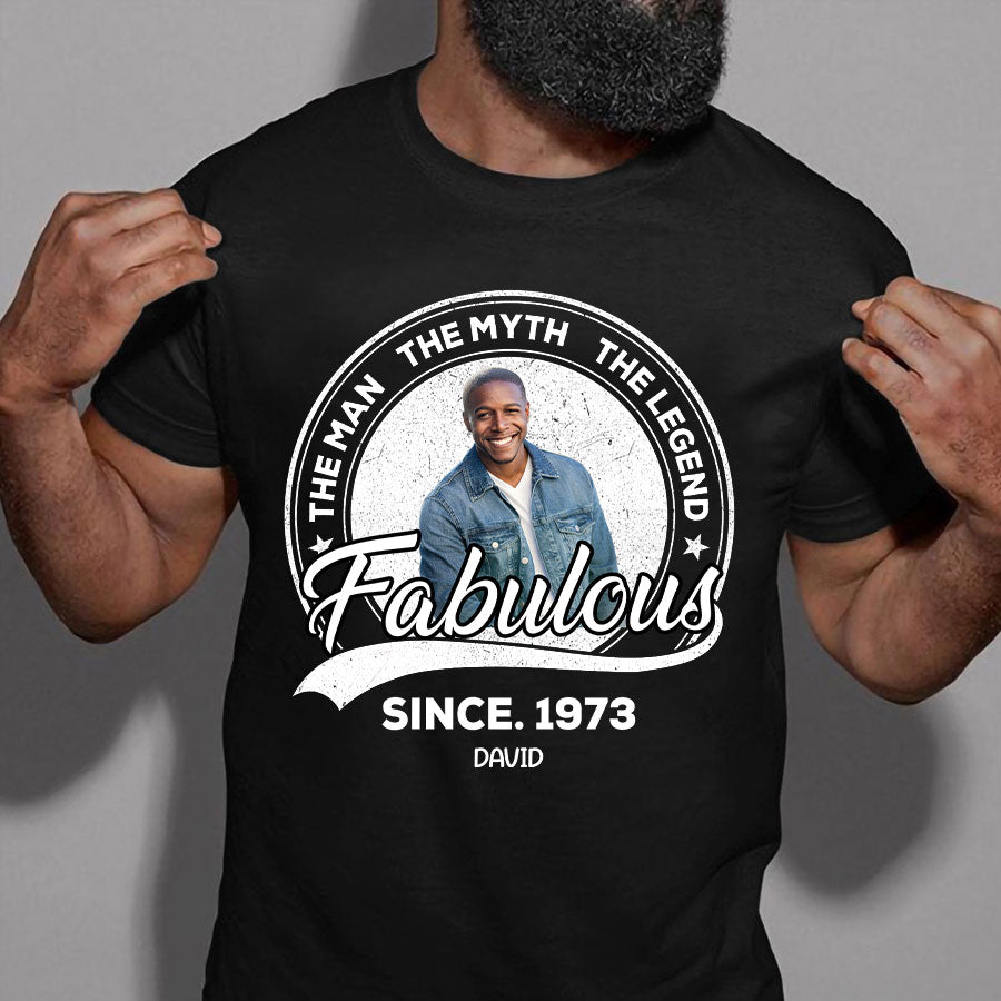 50th Birthday Shirts, Custom Birthday Shirts, Turning 50 Shirt, Gifts For Men Turning 50, 50 And Fabulous Shirt, 1973 Shirt