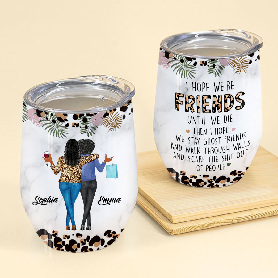 Personalized Wine Tumbler - Gift For Besties