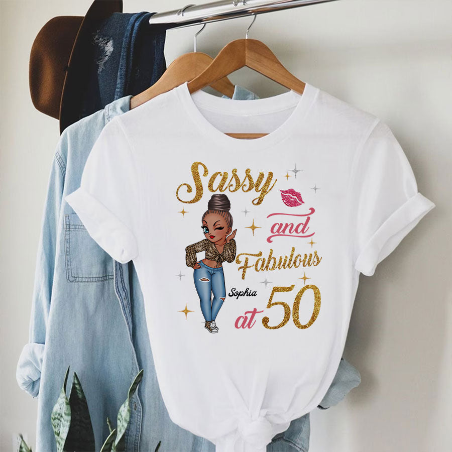 50th Birthday Shirts, Custom Birthday Shirts, Turning 50 Shirt, Gifts For Women Turning 50, 50 And Fabulous Shirt, 50th Birthday Shirts For Her