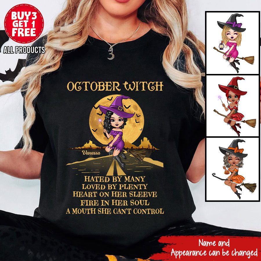 October Birthday Shirt, Custom Birthday Shirt, Queen Was Born In October Birthday Shirts For Woman