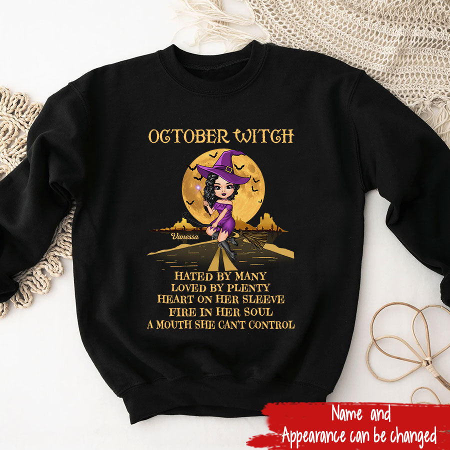 October Birthday Shirt, Custom Birthday Shirt, Queen Was Born In October Birthday Shirts For Woman