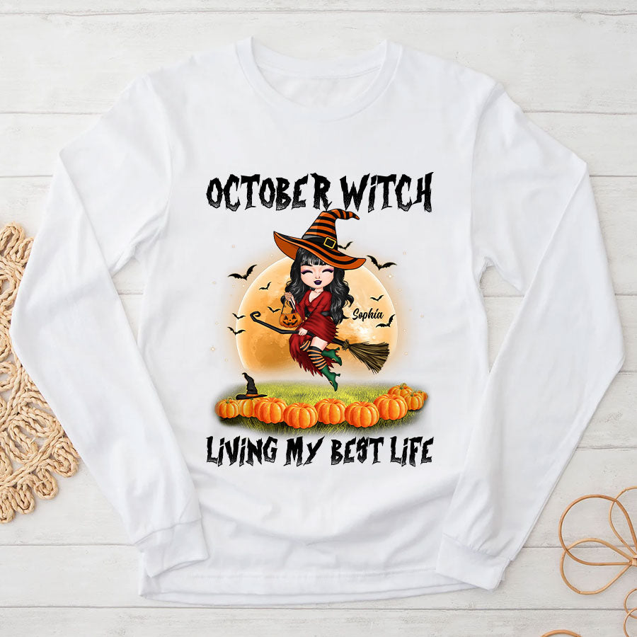 October Birthday Shirt, Custom Birthday Shirt, Queen Was Born In October Birthday Shirts For Woman