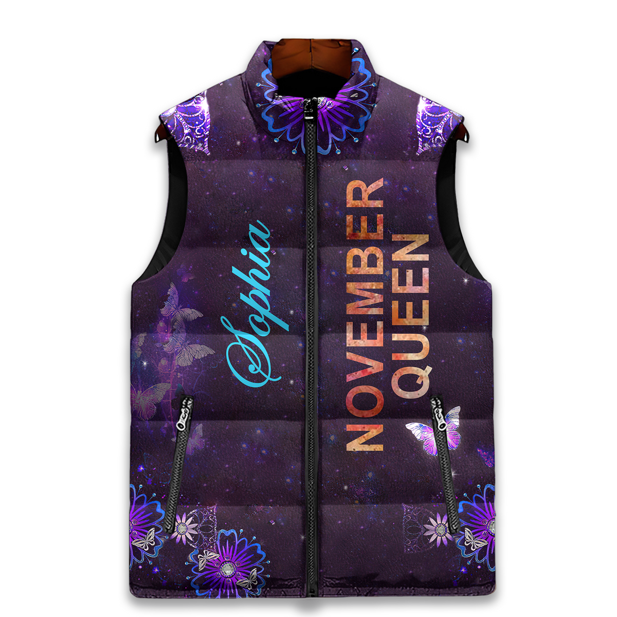 Puffer Vest - Personalized November Birthday Month, Gift Ideas For November Birthday For Girls