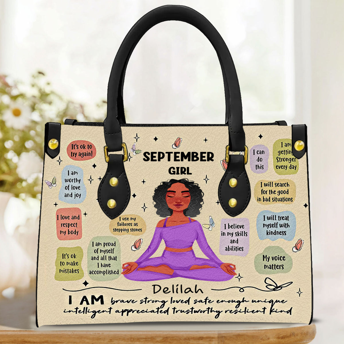 Personalized Leather Bag - September Birthday Gifts, Queen Was Born In September