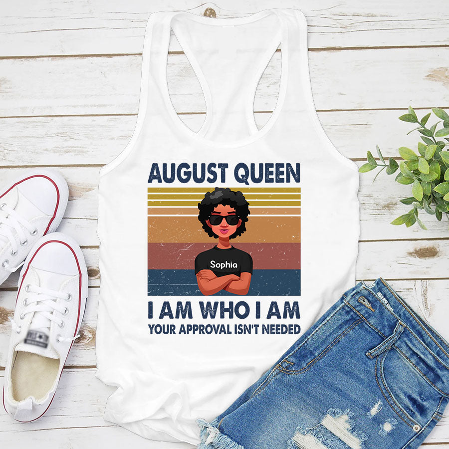 August Birthday Shirt, Custom Birthday Shirt, Queens Born In August, August Birthday Shirts For Woman, August Birthday Gifts