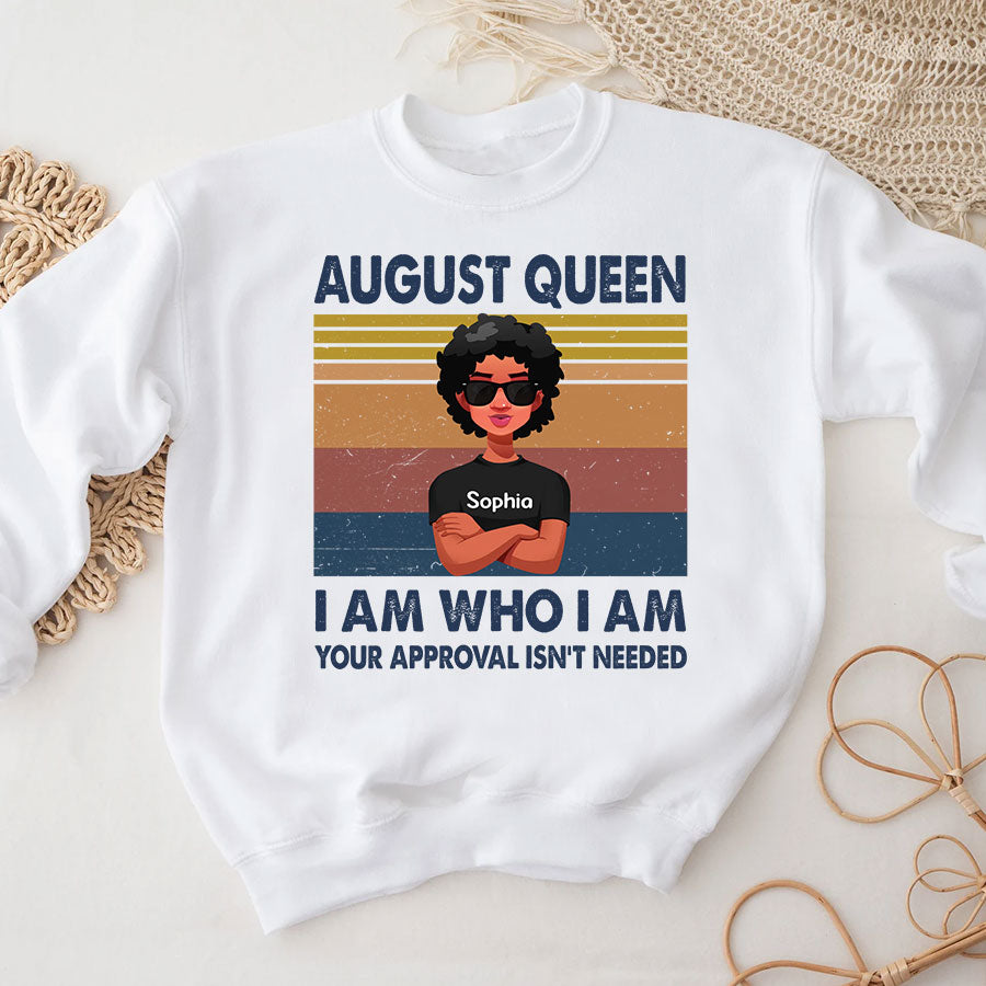August Birthday Shirt, Custom Birthday Shirt, Queens Born In August, August Birthday Shirts For Woman, August Birthday Gifts