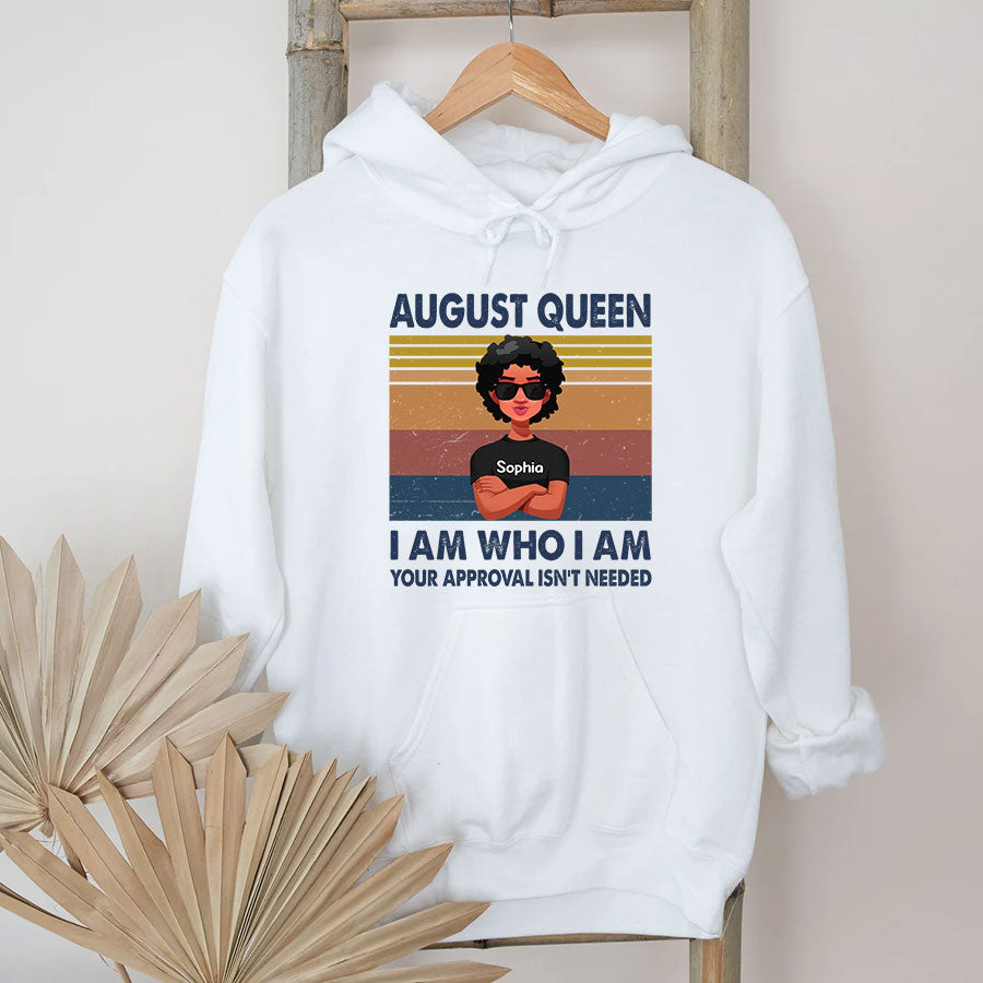 August Birthday Shirt, Custom Birthday Shirt, Queens Born In August, August Birthday Shirts For Woman, August Birthday Gifts