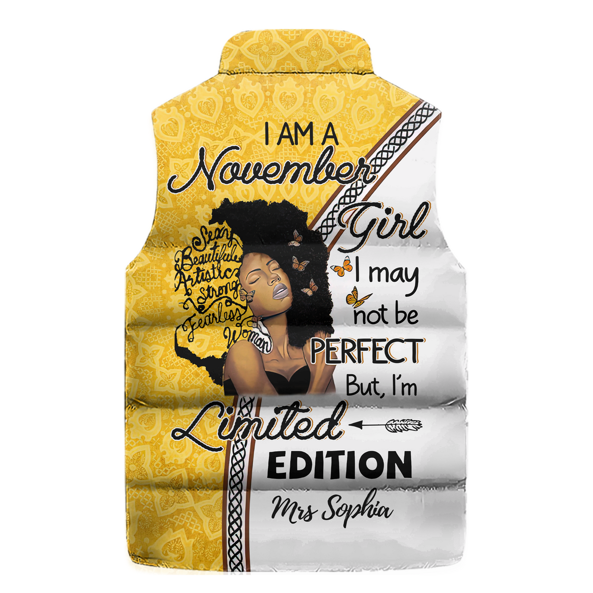 Puffer Vest - Personalized November Birthday Month, Gift Ideas For November Birthday For Woman