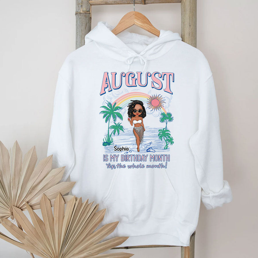 August Birthday Shirt, Custom Birthday Shirt, Queen Was Born In August, August Birthday Shirts For Woman, August Birthday Gifts