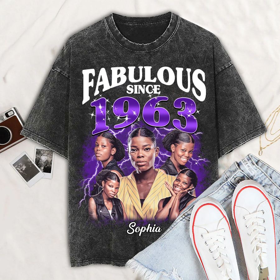Chapter 61, Fabulous Since 1963 61st Birthday Unique T Shirt For Woman, Her Gifts For 61 Years Old , Turning 61 Birthday Cotton Shirt - HMT