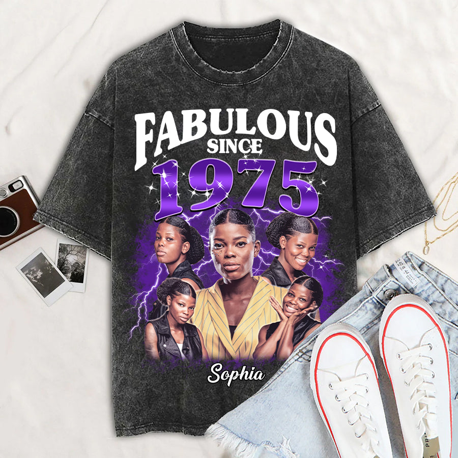 Chapter 49, Fabulous Since 1975 49th Birthday Unique T Shirt For Woman, Her Gifts For 49 Years Old , Turning 49 Birthday Cotton Shirt - HMT