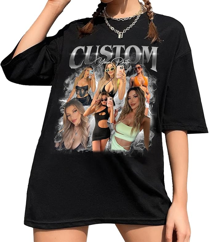 Custom Image T Shirt, Custom T Shirts With Photo, Valentines Gifts For Men, Shirt Valentine, Custom Print Tees, Birthday Gifts, Presents For Friends