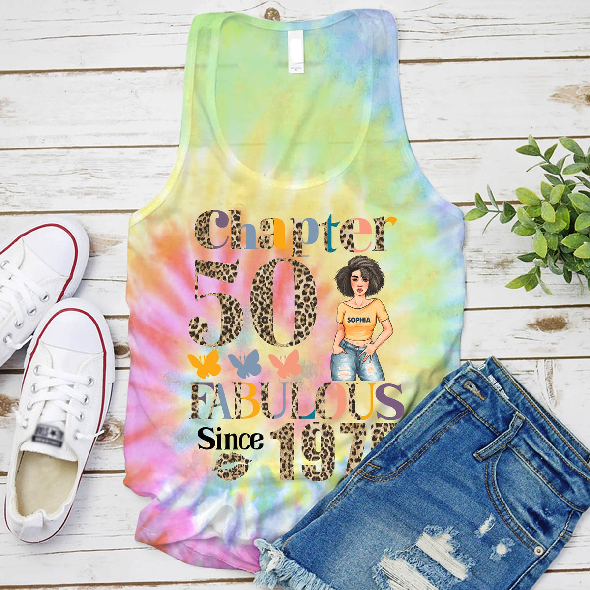 Chapter 50, Fabulous Since 1975 50th Birthday Unique T Shirt For Woman, Custom Birthday Shirt, Her Gifts For 50 Years Old , Turning 50 Birthday Cotton Shirt - YPT- HCT
