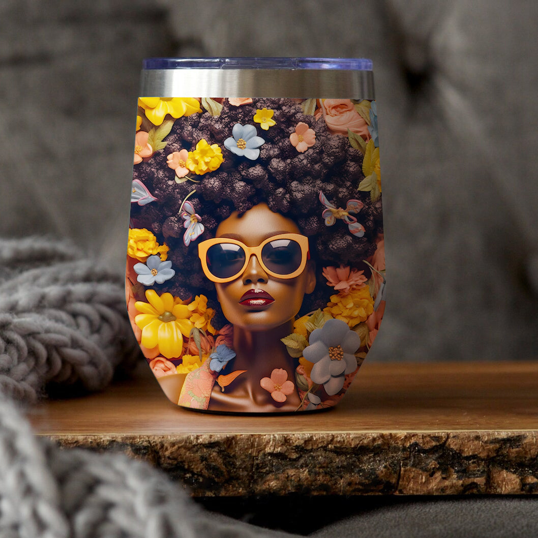 Personalized Wine Tumbler - Birthday Gift For Girls