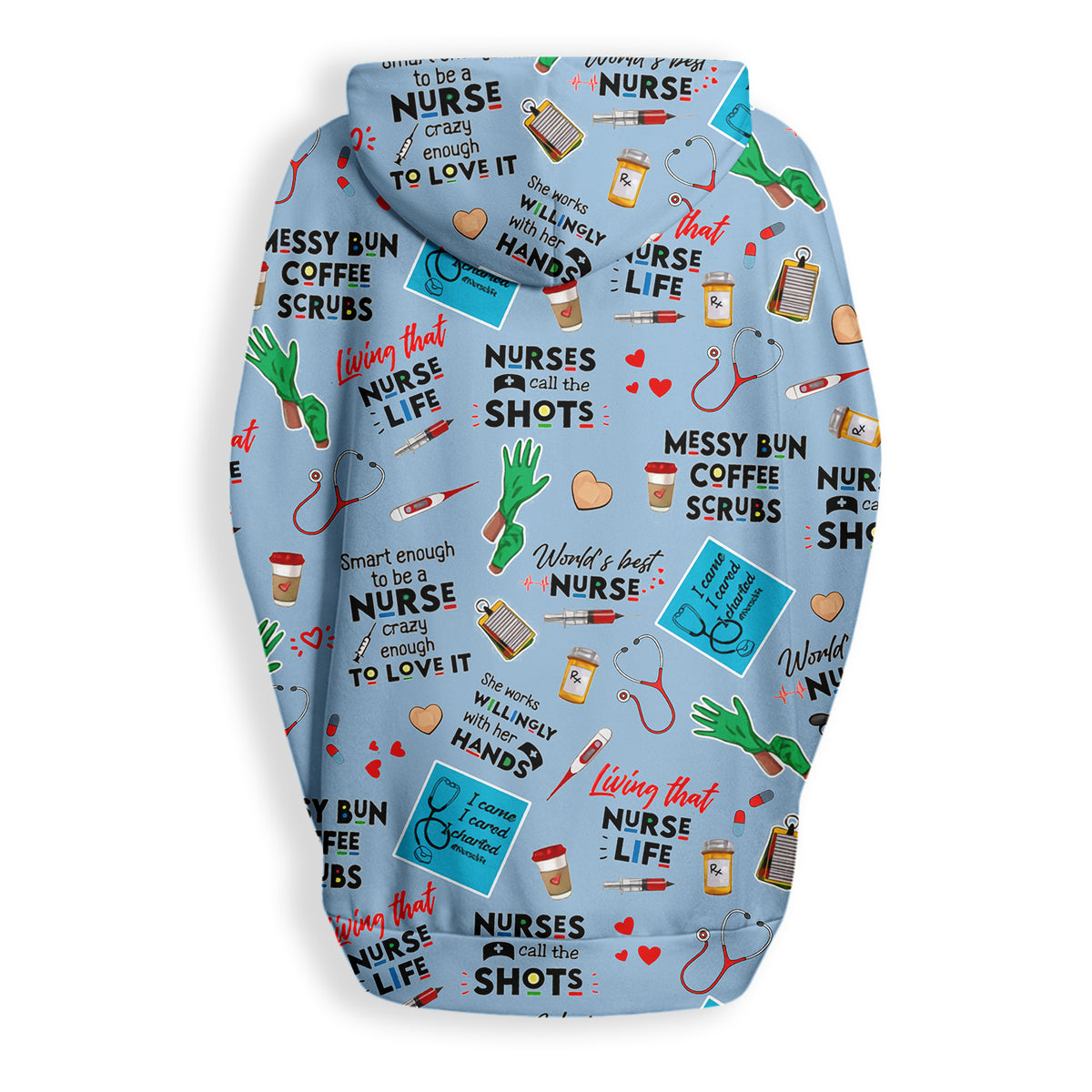 Women's Knitted Fleece Cloak With Kangaroo Pocket- Personalized Gift Ideas For Nurses