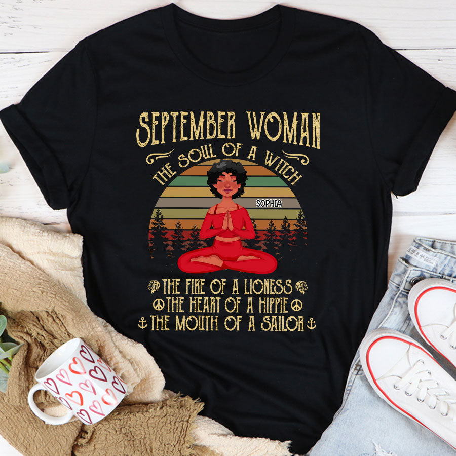 September Birthday Shirt, Custom Birthday Shirt, September Birthday Shirts For Woman, September Birthday Gifts