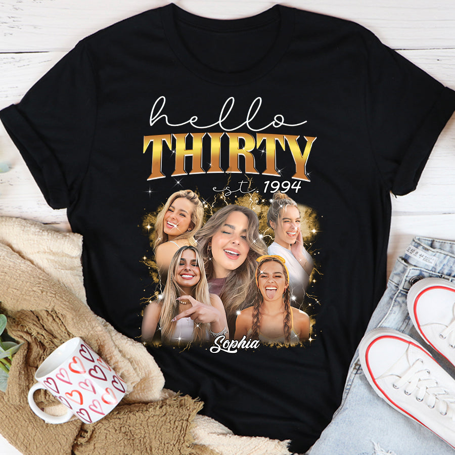 30th Birthday Shirts For Her, Personalised 30th Birthday Gifts, 1994 T Shirt, 30 And Fabulous Shirt, 30th Birthday Shirt Ideas, Gift Ideas 30th Birthday Woman-YPT-TLQ