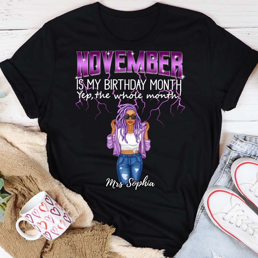 November Birthday Shirt, Custom Birthday Shirt, Queens Born In November, November Birthday Shirts For Woman, November Birthday Gifts
