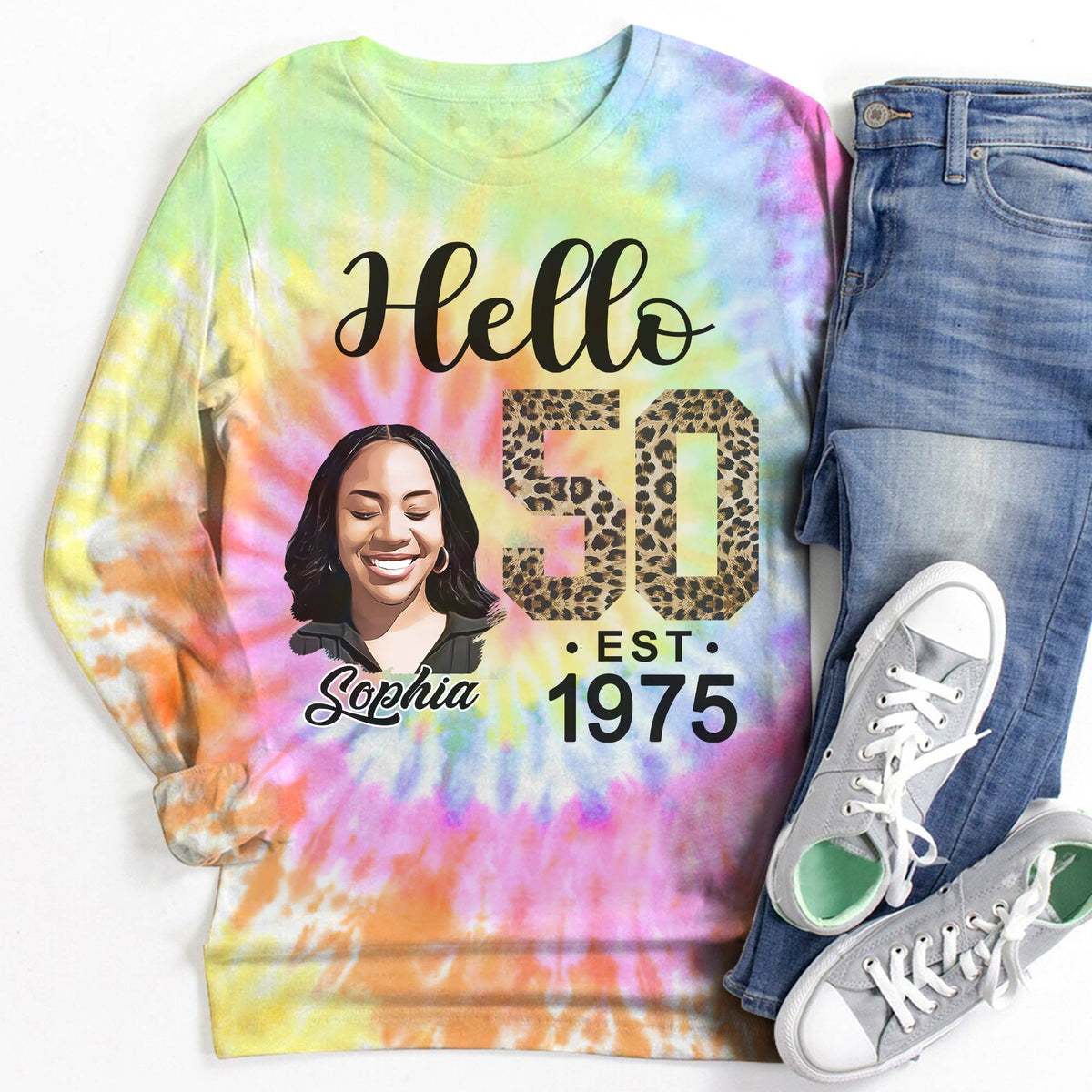 50th Birthday Shirts, Custom Birthday Shirts, Turning 50 Shirt, Gifts For Women Turning 50, 50 And Fabulous Shirt, 1975 Shirt, 50th Birthday Shirts For Her-YPT-HCT