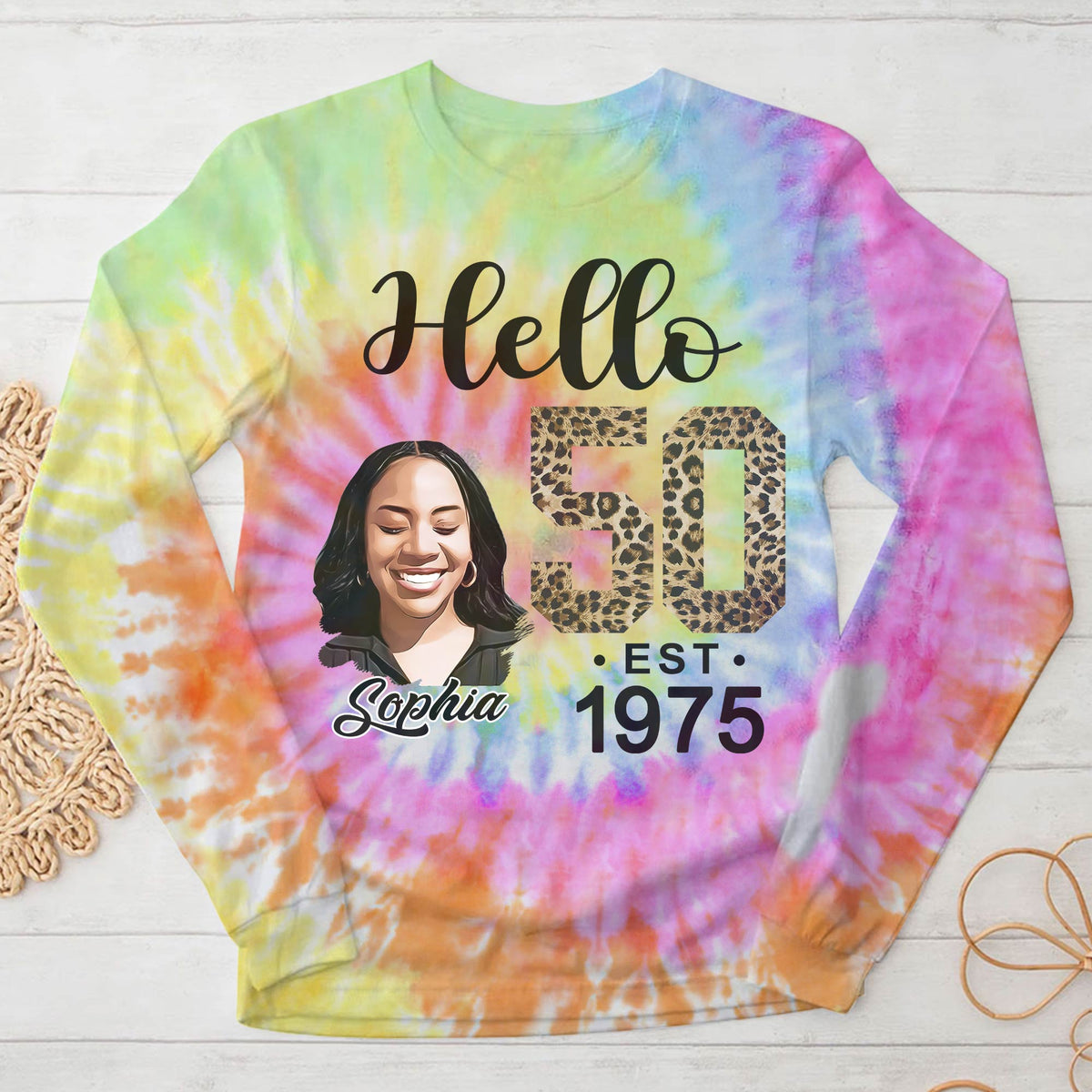 50th Birthday Shirts, Custom Birthday Shirts, Turning 50 Shirt, Gifts For Women Turning 50, 50 And Fabulous Shirt, 1975 Shirt, 50th Birthday Shirts For Her-YPT-HCT
