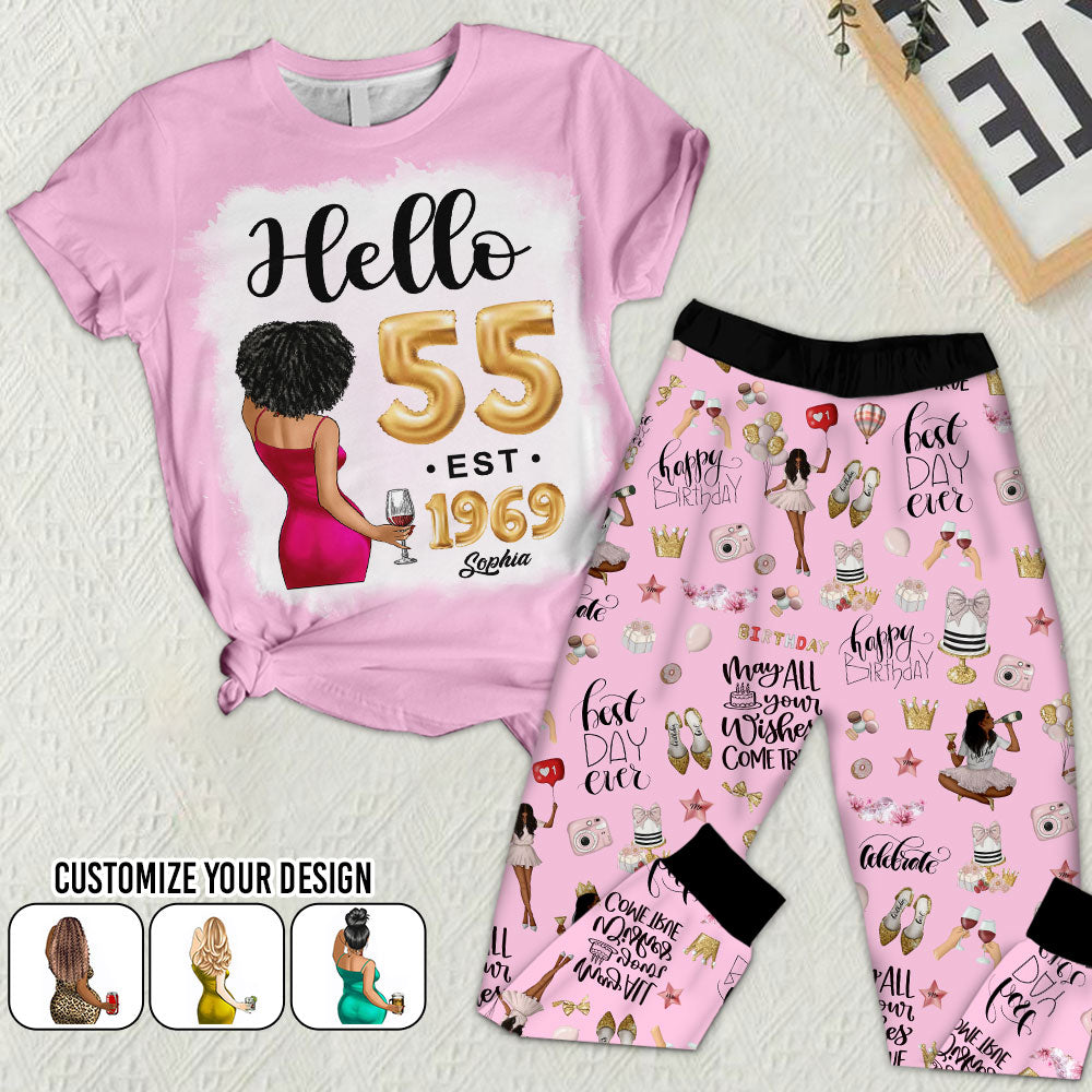 Premium Pajamas Set - Gift Ideas For 55th Birthday, 1969 Birthday Gifts Ideas, Gift Ideas 55th Birthday Woman - TLQ