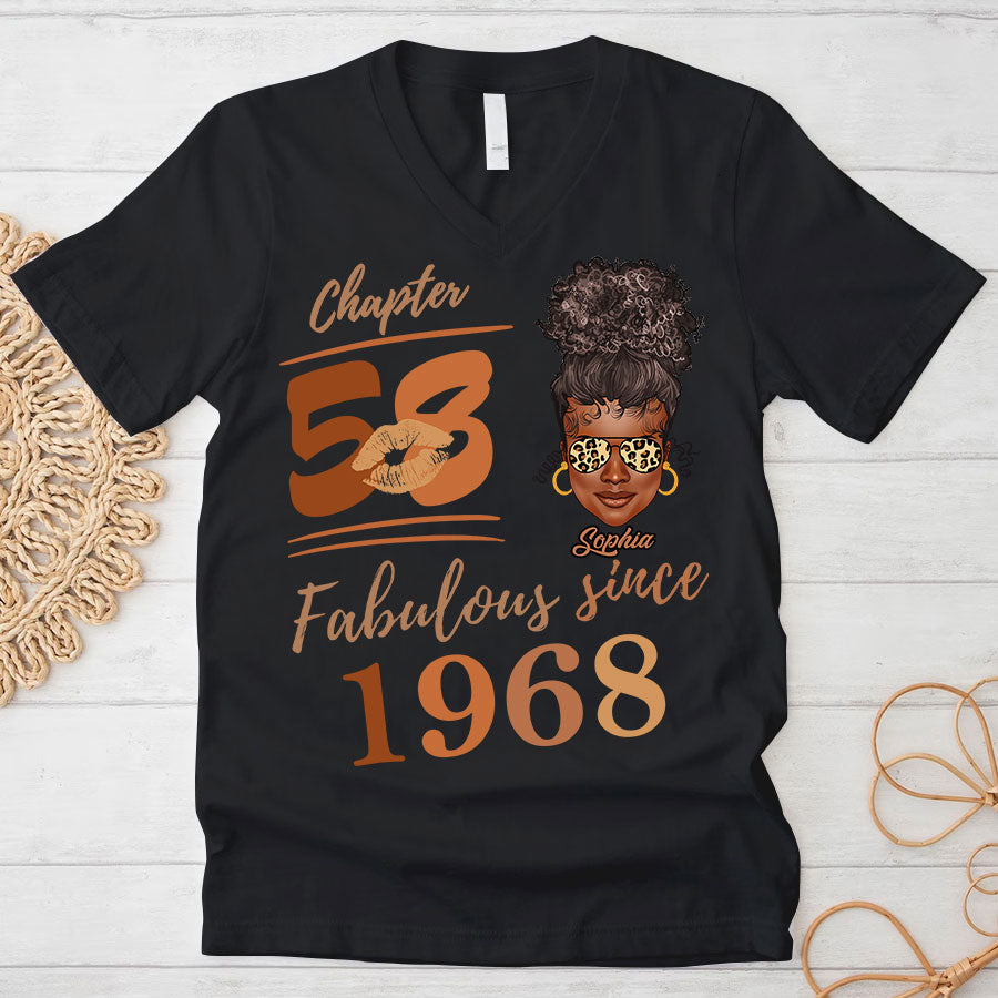 Chapter 58, Fabulous Since 1968 58th Birthday Unique T Shirt For Woman, Her Gifts For 58 Years Old , Turning 58 Birthday Cotton Shirt TLQ
