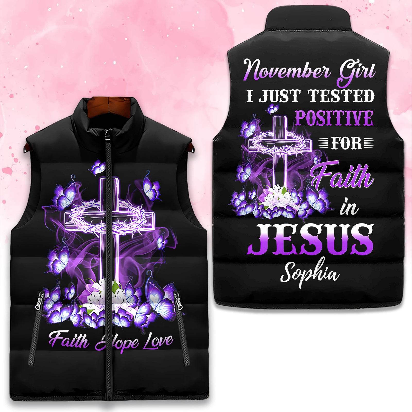 Puffer Vest - Personalized November Birthday Month, Gift Ideas For November Birthday