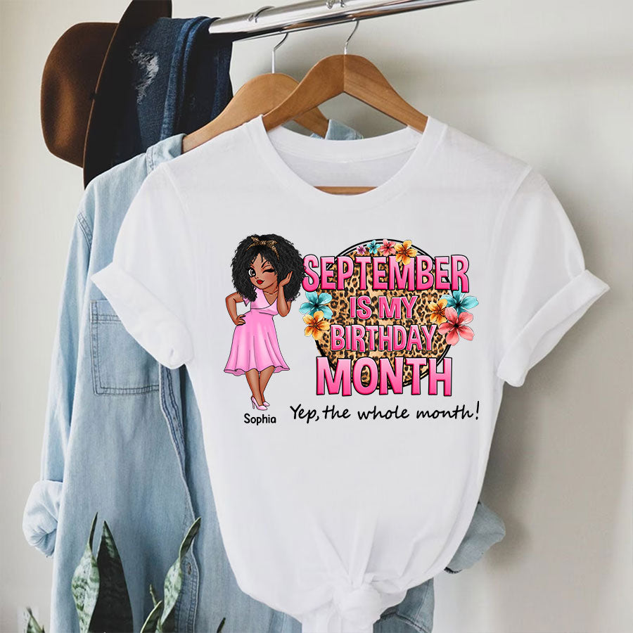 September Birthday Shirt, Custom Birthday Shirt, Queens Born In September, September Birthday Shirts For Woman