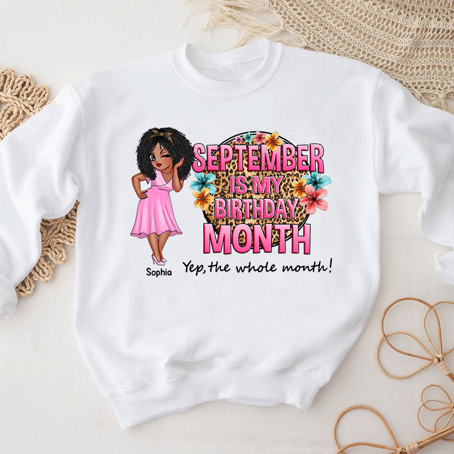 September Birthday Shirt, Custom Birthday Shirt, Queens Born In September, September Birthday Shirts For Woman
