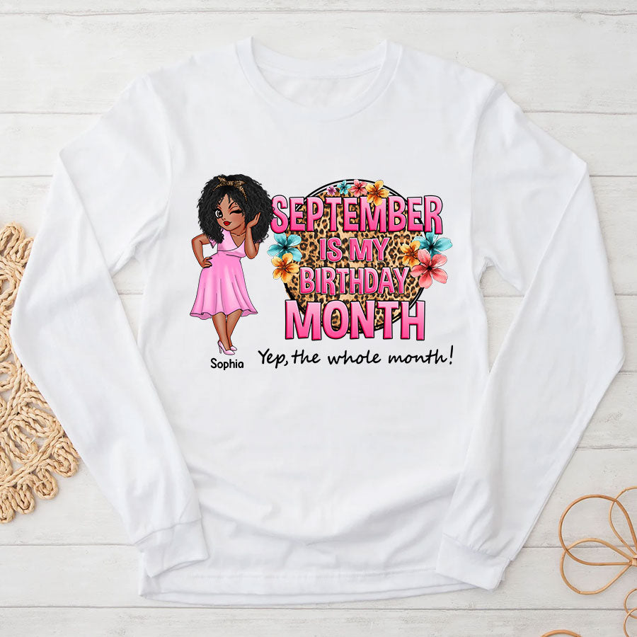 September Birthday Shirt, Custom Birthday Shirt, Queens Born In September, September Birthday Shirts For Woman