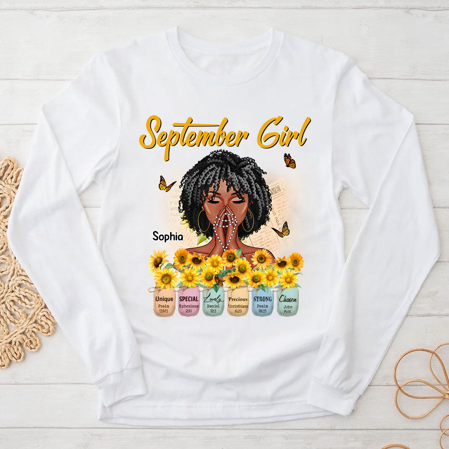 September Birthday Shirt, Custom Birthday Shirt, Queens Born In September, September Birthday Shirts For Woman