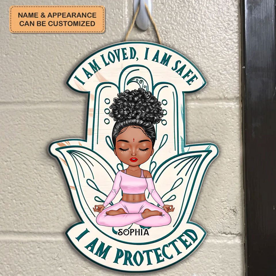 Personalized Custom Door Sign - Gift For Yoga Lover, Yoga Gifts For Woman