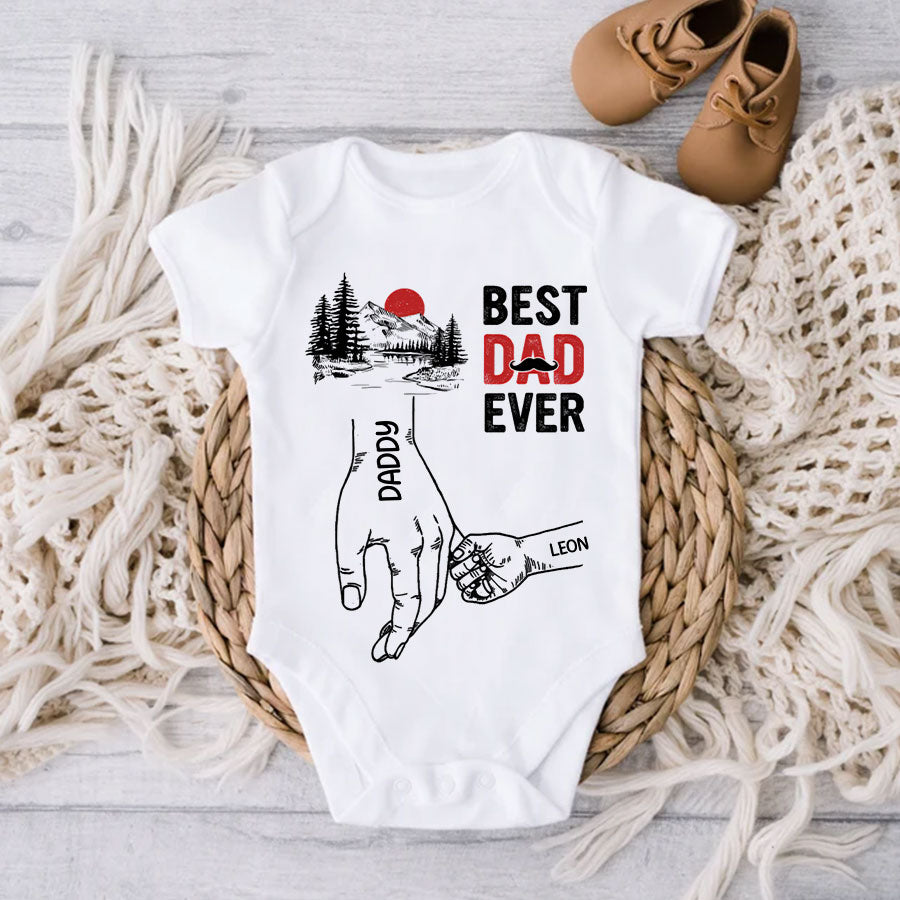 First Fathers Day Gift-Best Dad Ever, Custom Father's day shirts, Best Gifts For New Dads, First Fathers Day Gift Ideas
