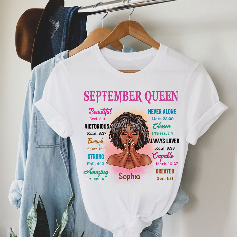September Birthday Shirt, Custom Birthday Shirt, September Birthday Shirts For Woman, September Birthday Gifts